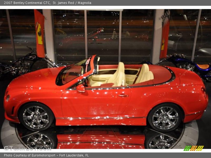 St. James Red / Magnolia 2007 Bentley Continental GTC