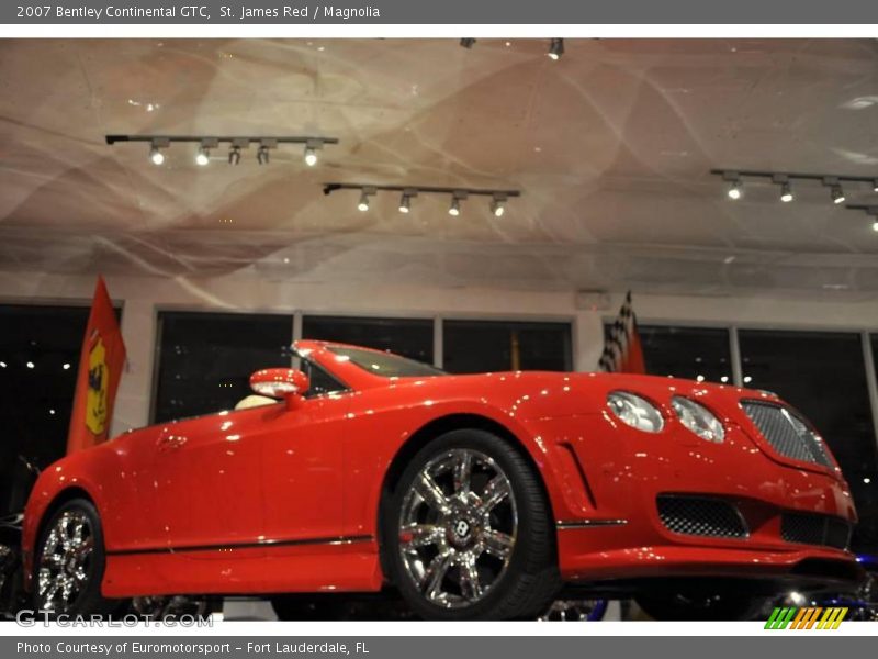 St. James Red / Magnolia 2007 Bentley Continental GTC