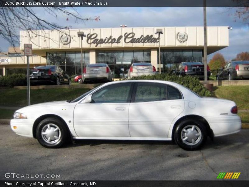 Bright White / Medium Blue 2000 Buick LeSabre Custom