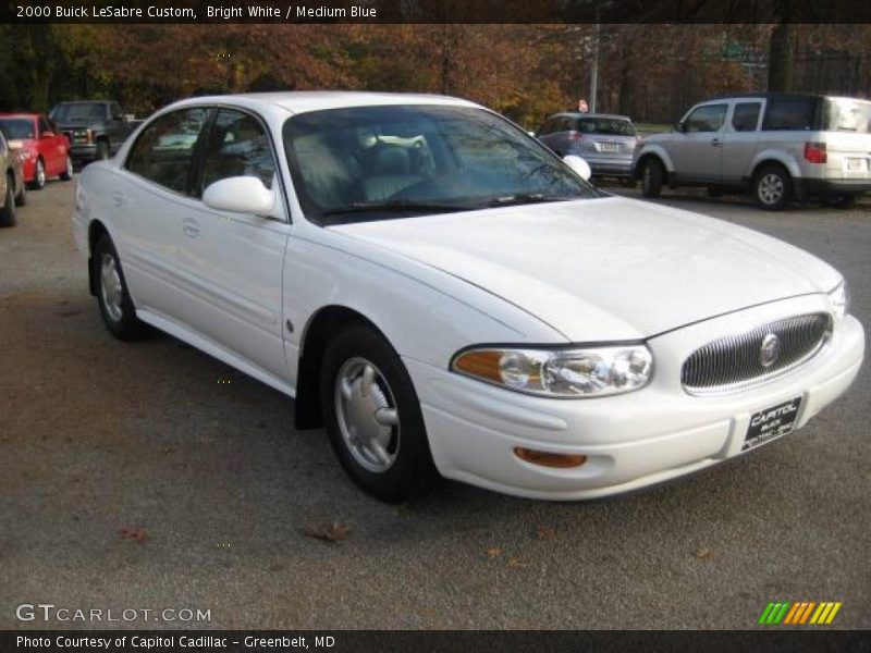 Bright White / Medium Blue 2000 Buick LeSabre Custom