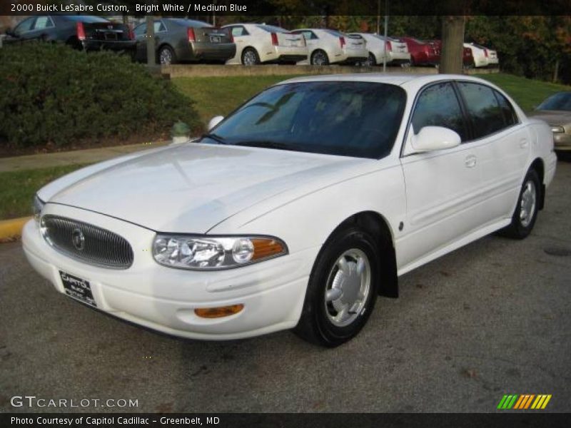 Bright White / Medium Blue 2000 Buick LeSabre Custom