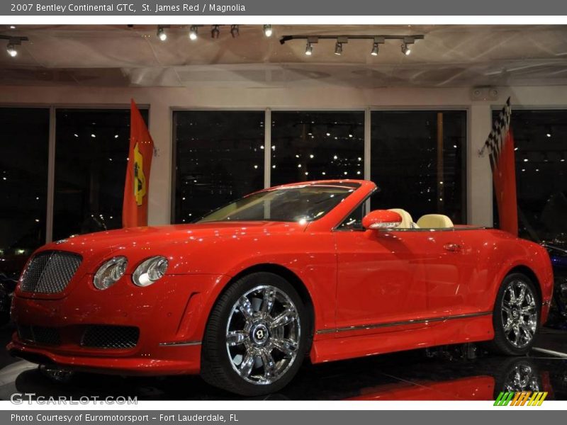 St. James Red / Magnolia 2007 Bentley Continental GTC