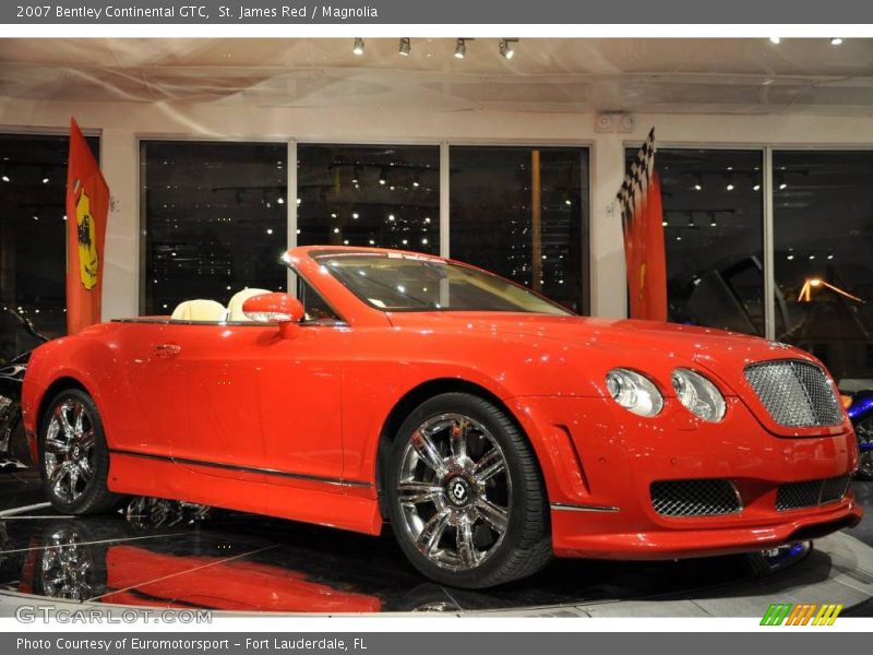 St. James Red / Magnolia 2007 Bentley Continental GTC