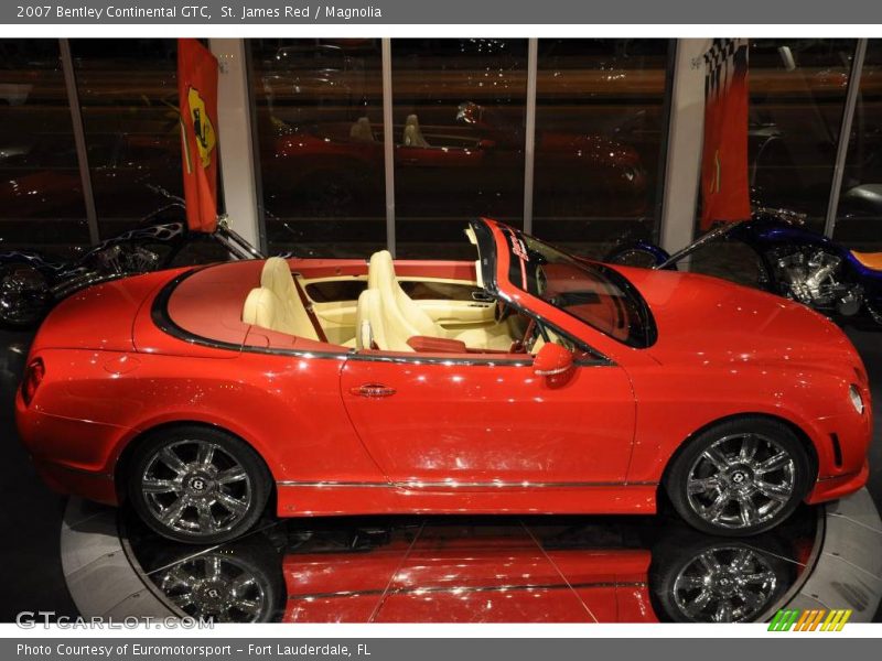 St. James Red / Magnolia 2007 Bentley Continental GTC