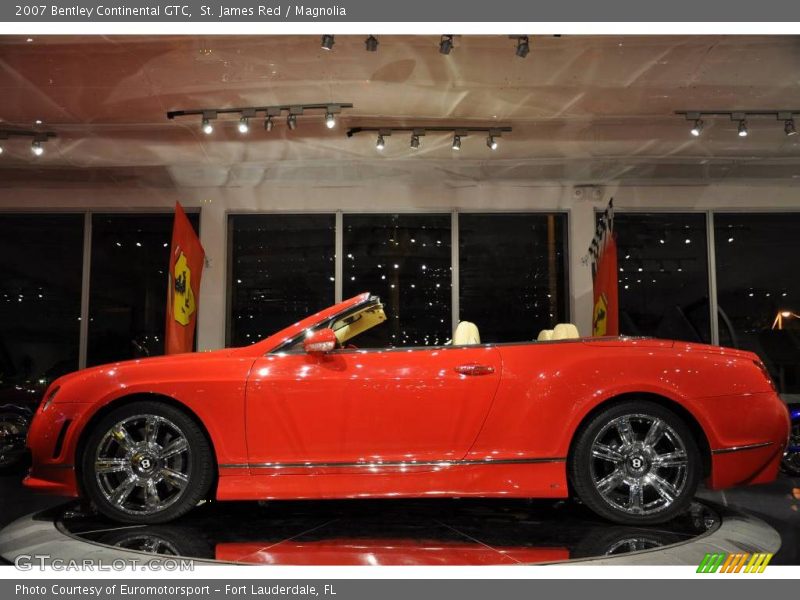 St. James Red / Magnolia 2007 Bentley Continental GTC