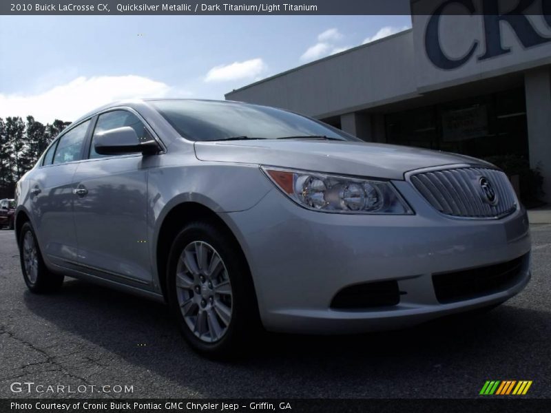 Quicksilver Metallic / Dark Titanium/Light Titanium 2010 Buick LaCrosse CX