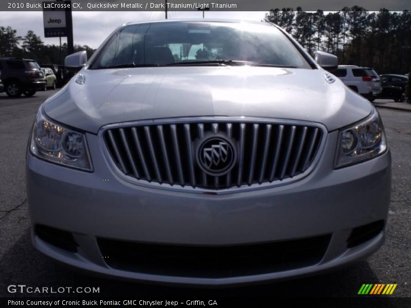 Quicksilver Metallic / Dark Titanium/Light Titanium 2010 Buick LaCrosse CX