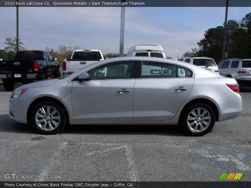 Quicksilver Metallic / Dark Titanium/Light Titanium 2010 Buick LaCrosse CX
