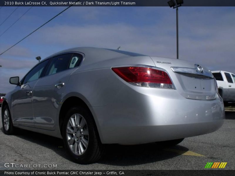Quicksilver Metallic / Dark Titanium/Light Titanium 2010 Buick LaCrosse CX