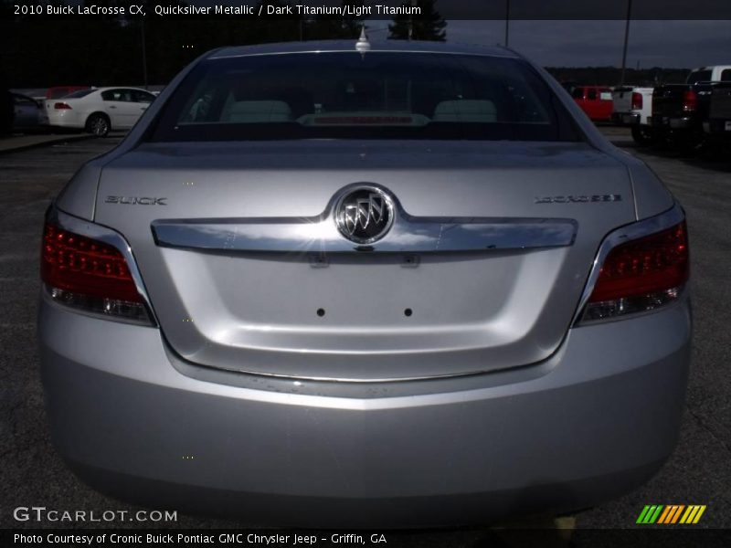 Quicksilver Metallic / Dark Titanium/Light Titanium 2010 Buick LaCrosse CX