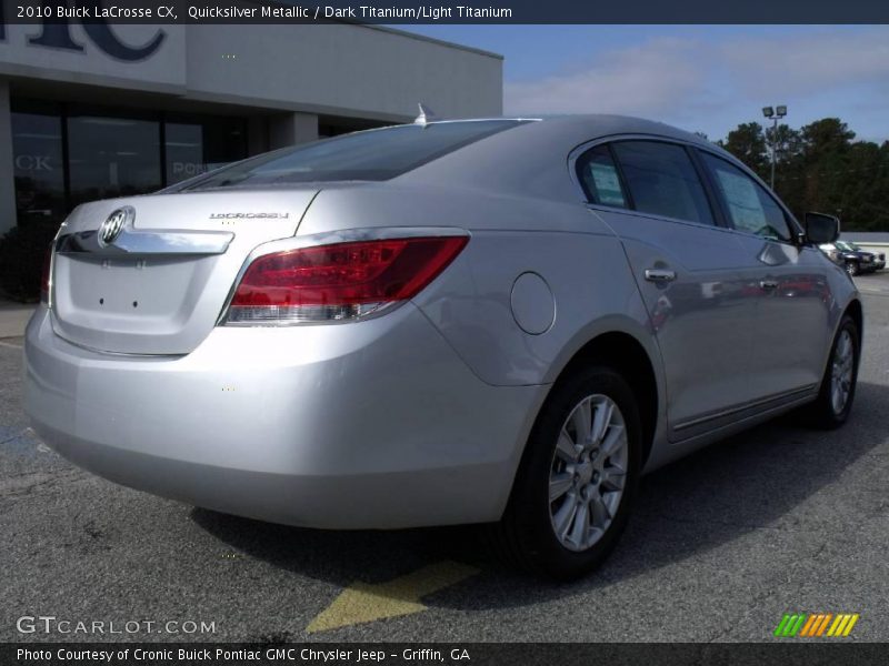 Quicksilver Metallic / Dark Titanium/Light Titanium 2010 Buick LaCrosse CX