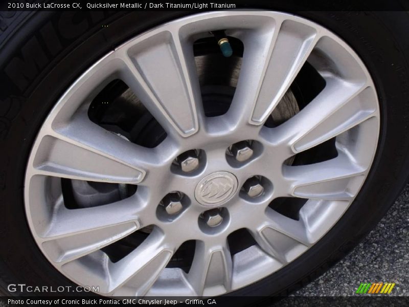 Quicksilver Metallic / Dark Titanium/Light Titanium 2010 Buick LaCrosse CX