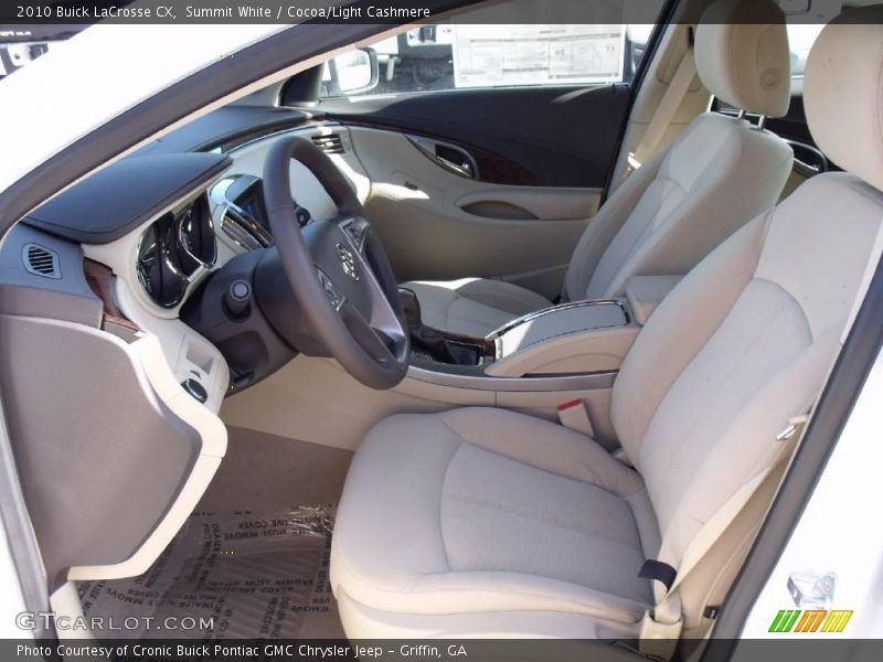 Summit White / Cocoa/Light Cashmere 2010 Buick LaCrosse CX