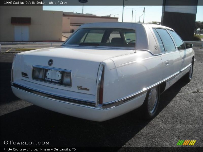 White / Gray 1996 Cadillac DeVille Sedan