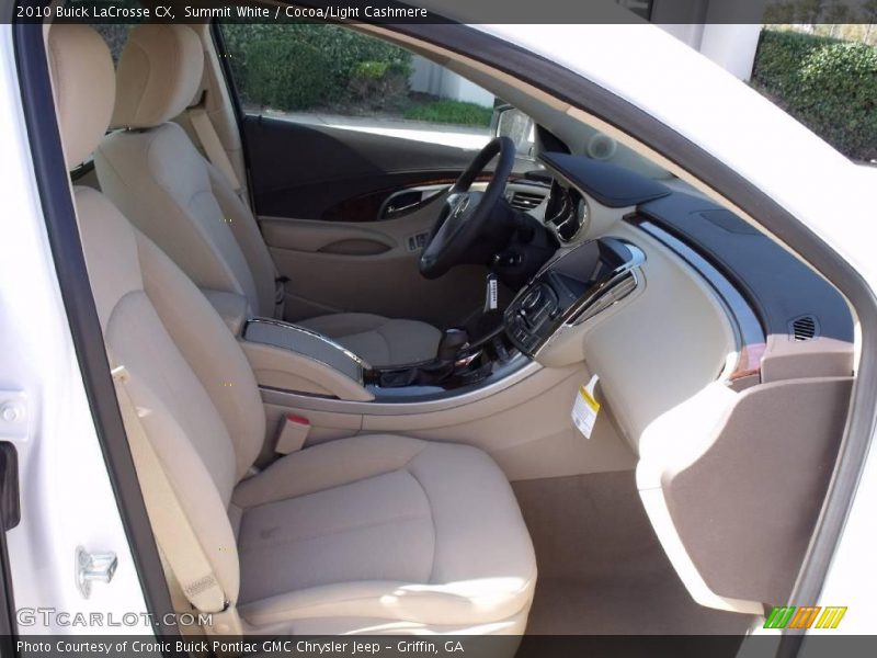 Summit White / Cocoa/Light Cashmere 2010 Buick LaCrosse CX