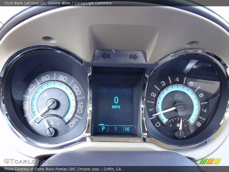 Summit White / Cocoa/Light Cashmere 2010 Buick LaCrosse CX