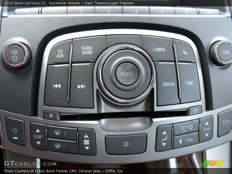 Quicksilver Metallic / Dark Titanium/Light Titanium 2010 Buick LaCrosse CX