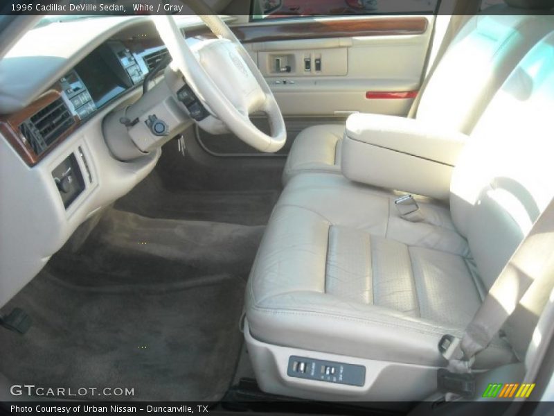 White / Gray 1996 Cadillac DeVille Sedan