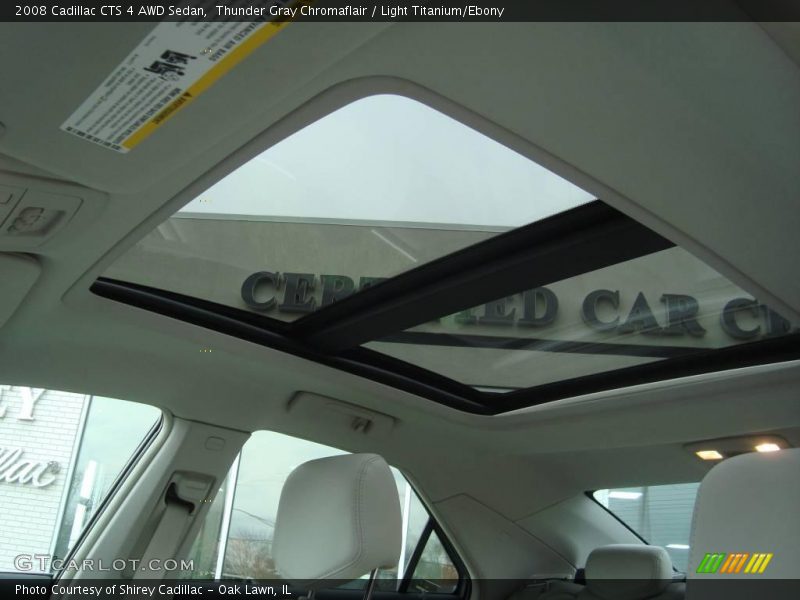 Thunder Gray Chromaflair / Light Titanium/Ebony 2008 Cadillac CTS 4 AWD Sedan