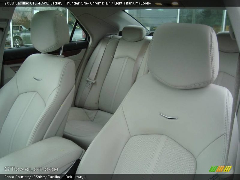 Thunder Gray Chromaflair / Light Titanium/Ebony 2008 Cadillac CTS 4 AWD Sedan