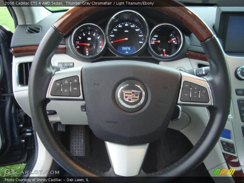Thunder Gray Chromaflair / Light Titanium/Ebony 2008 Cadillac CTS 4 AWD Sedan