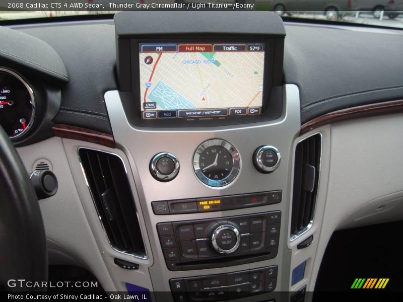 Thunder Gray Chromaflair / Light Titanium/Ebony 2008 Cadillac CTS 4 AWD Sedan