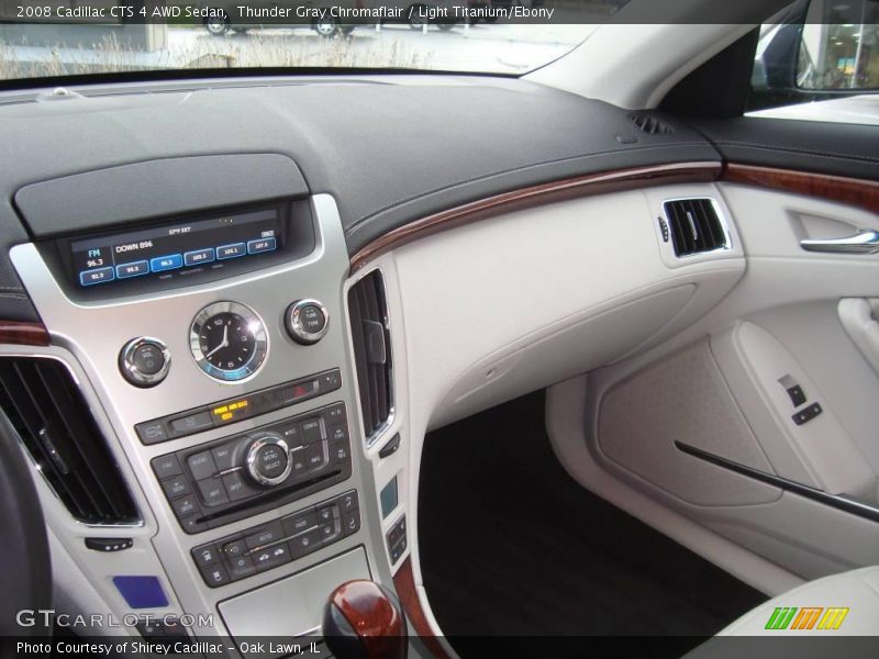 Thunder Gray Chromaflair / Light Titanium/Ebony 2008 Cadillac CTS 4 AWD Sedan