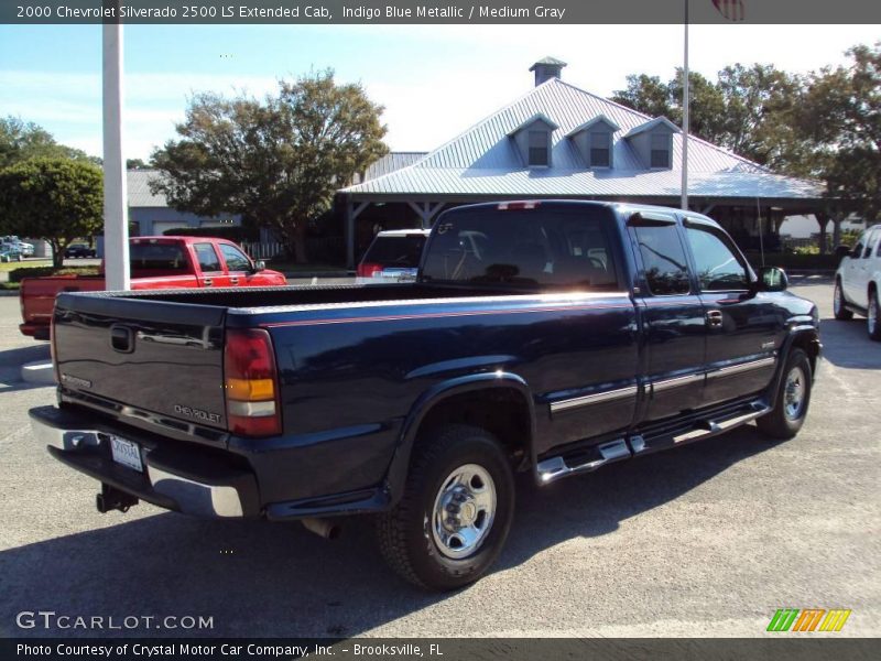 Indigo Blue Metallic / Medium Gray 2000 Chevrolet Silverado 2500 LS Extended Cab
