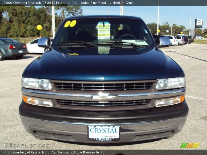 Indigo Blue Metallic / Medium Gray 2000 Chevrolet Silverado 2500 LS Extended Cab