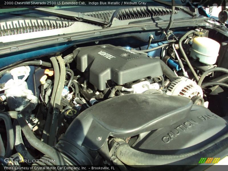 Indigo Blue Metallic / Medium Gray 2000 Chevrolet Silverado 2500 LS Extended Cab