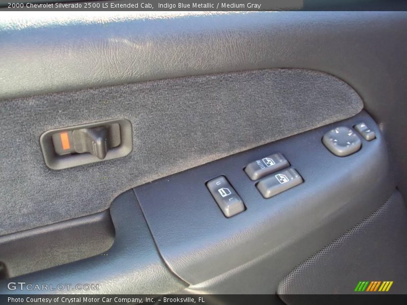 Indigo Blue Metallic / Medium Gray 2000 Chevrolet Silverado 2500 LS Extended Cab