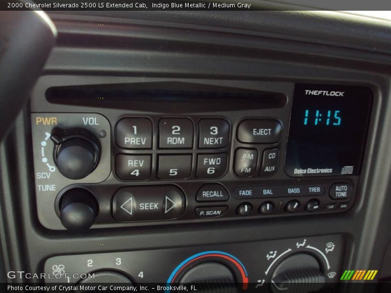 Indigo Blue Metallic / Medium Gray 2000 Chevrolet Silverado 2500 LS Extended Cab