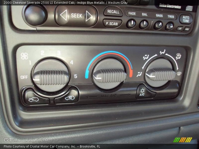 Indigo Blue Metallic / Medium Gray 2000 Chevrolet Silverado 2500 LS Extended Cab
