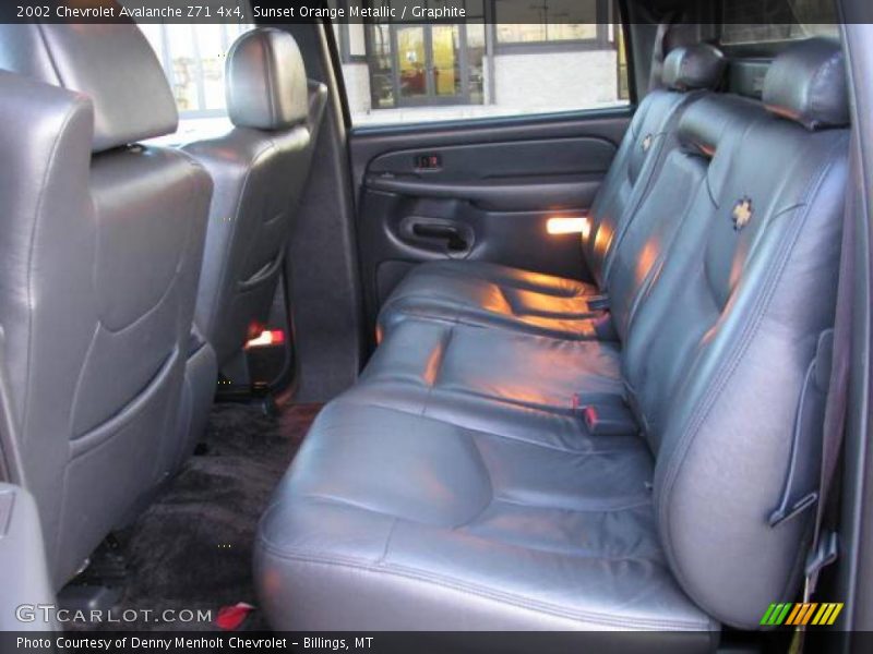Sunset Orange Metallic / Graphite 2002 Chevrolet Avalanche Z71 4x4