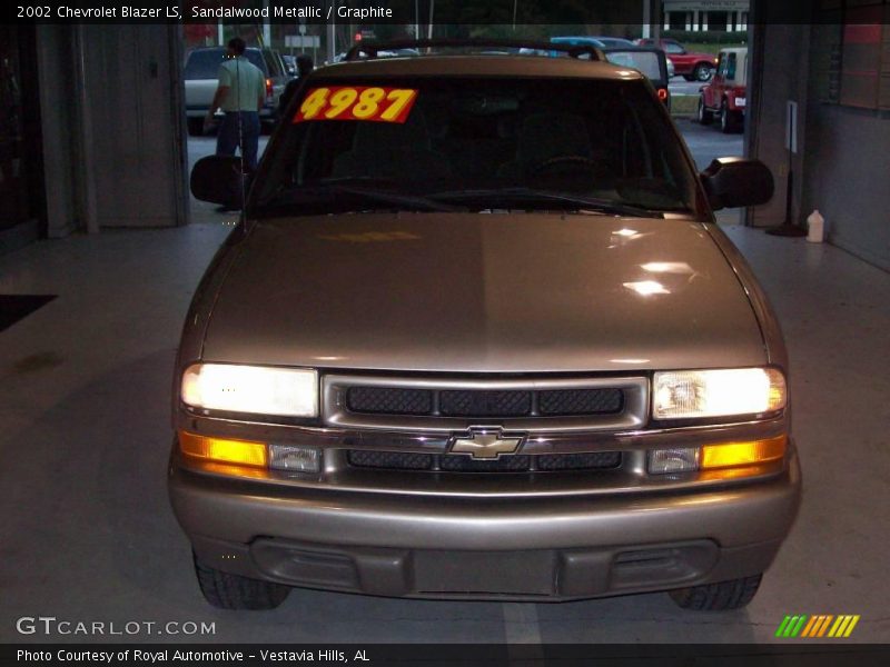 Sandalwood Metallic / Graphite 2002 Chevrolet Blazer LS