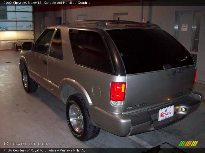 Sandalwood Metallic / Graphite 2002 Chevrolet Blazer LS
