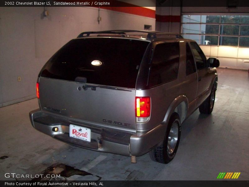Sandalwood Metallic / Graphite 2002 Chevrolet Blazer LS