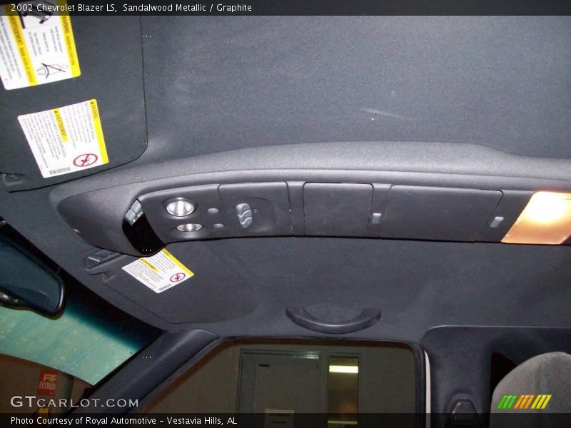 Sandalwood Metallic / Graphite 2002 Chevrolet Blazer LS