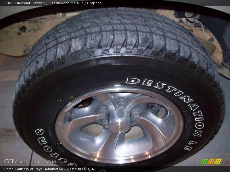 Sandalwood Metallic / Graphite 2002 Chevrolet Blazer LS