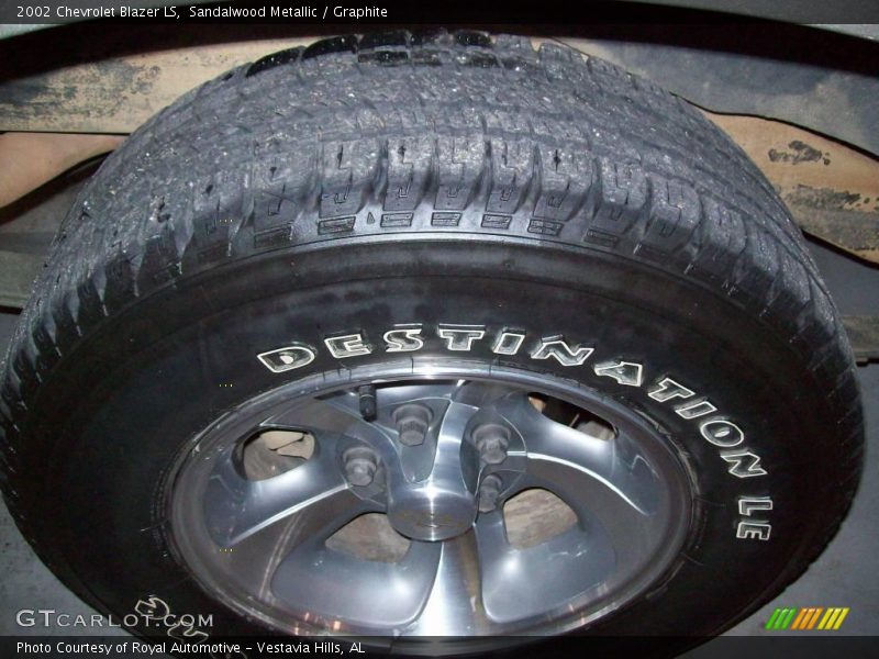 Sandalwood Metallic / Graphite 2002 Chevrolet Blazer LS
