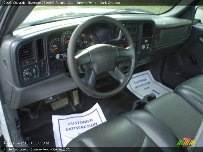 Summit White / Dark Charcoal 2003 Chevrolet Silverado 2500HD Regular Cab
