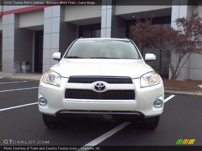 Blizzard White Pearl / Sand Beige 2010 Toyota RAV4 Limited