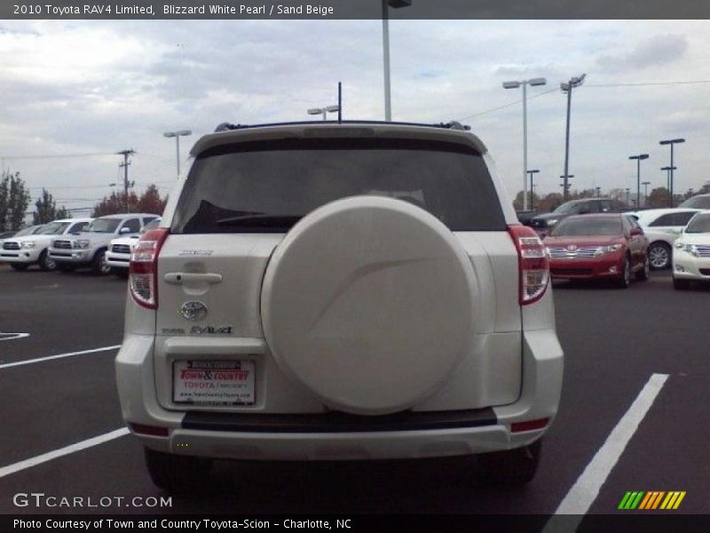 Blizzard White Pearl / Sand Beige 2010 Toyota RAV4 Limited