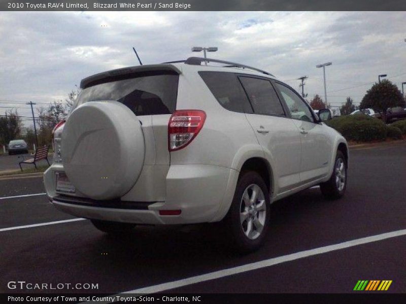 Blizzard White Pearl / Sand Beige 2010 Toyota RAV4 Limited