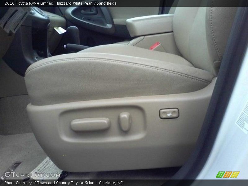 Blizzard White Pearl / Sand Beige 2010 Toyota RAV4 Limited