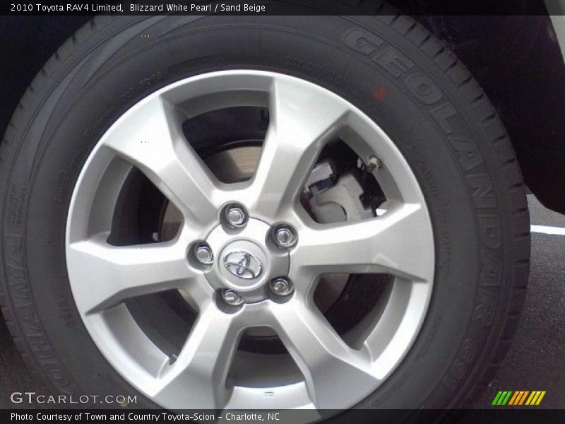 Blizzard White Pearl / Sand Beige 2010 Toyota RAV4 Limited