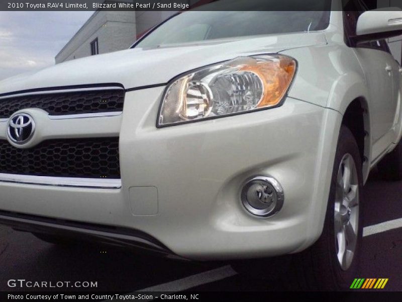 Blizzard White Pearl / Sand Beige 2010 Toyota RAV4 Limited