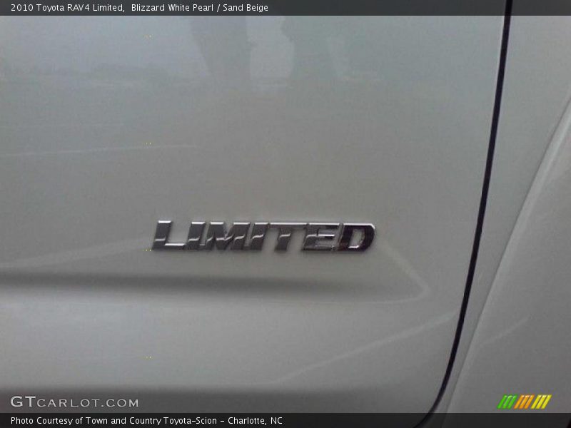 Blizzard White Pearl / Sand Beige 2010 Toyota RAV4 Limited