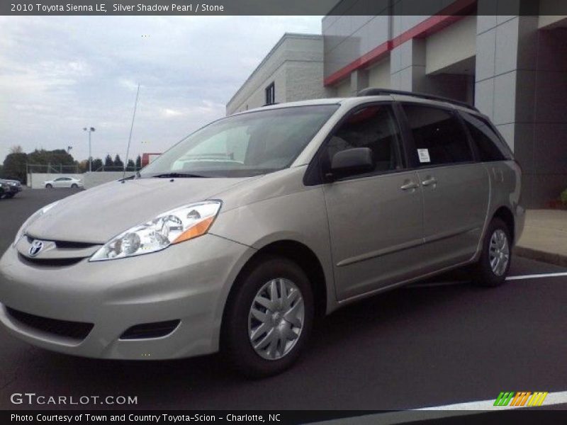 Silver Shadow Pearl / Stone 2010 Toyota Sienna LE