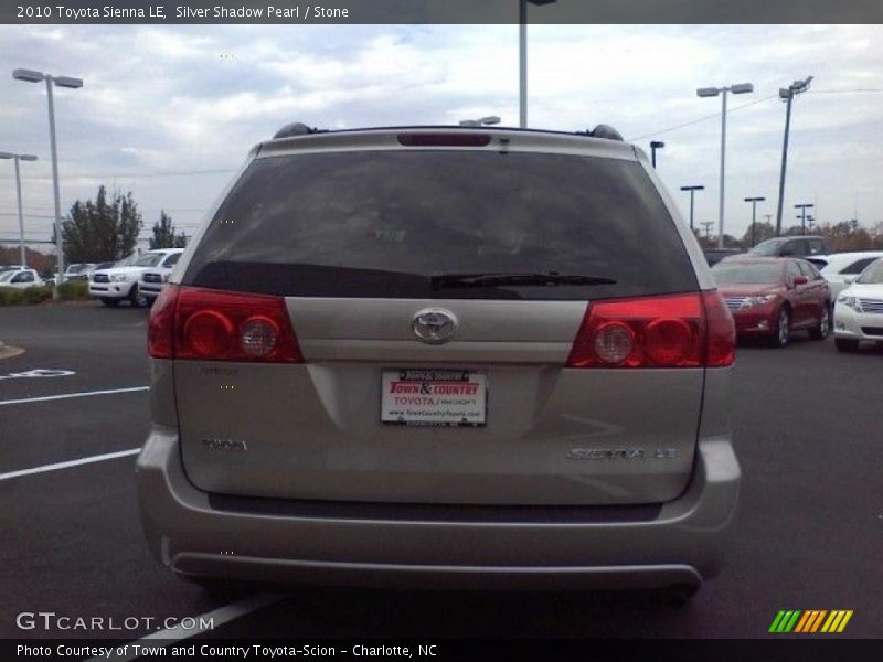 Silver Shadow Pearl / Stone 2010 Toyota Sienna LE